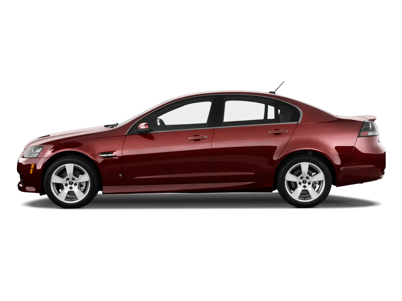 Stylish Red Sedan Car