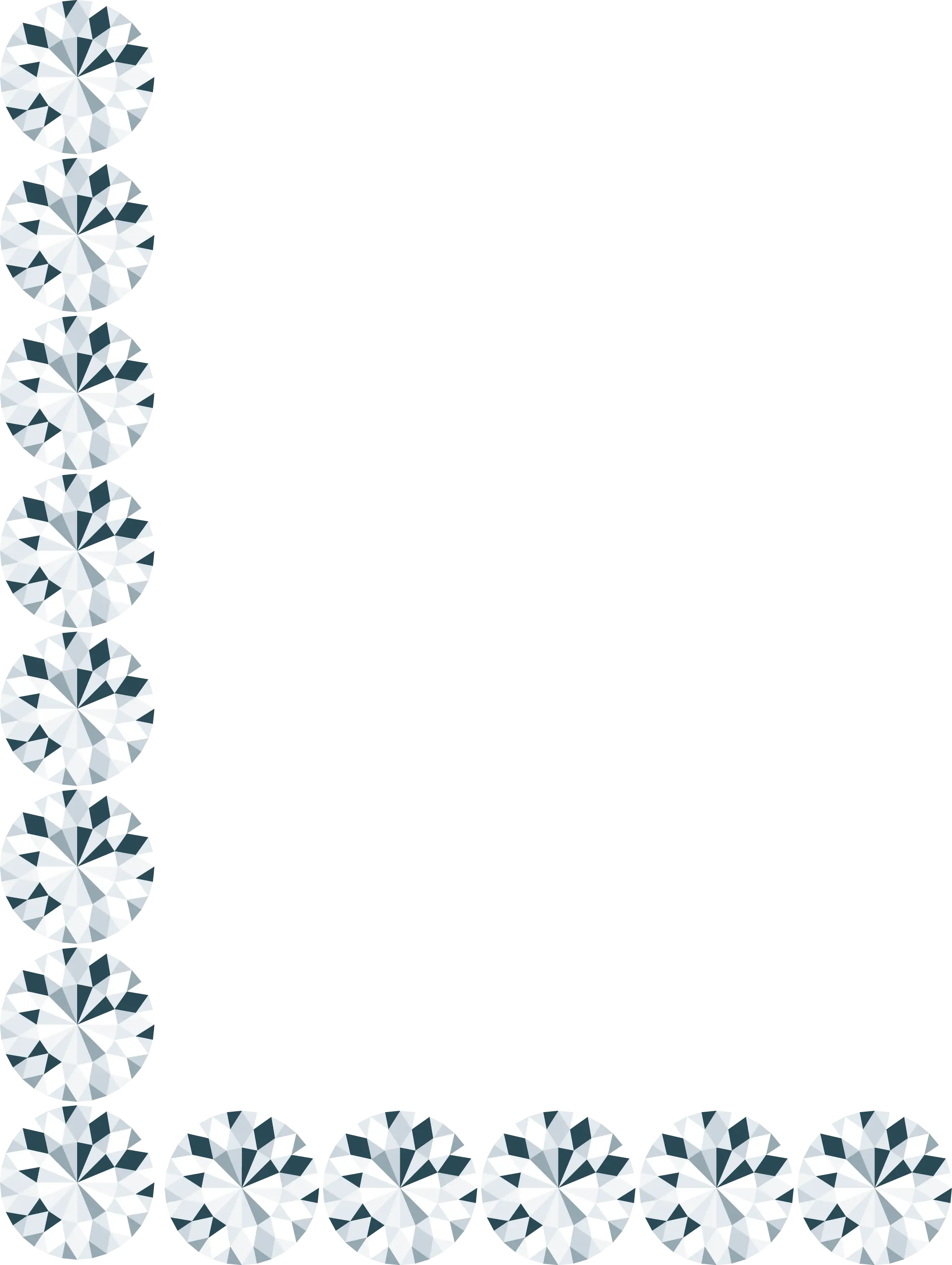 Elegant Diamond Border Frame