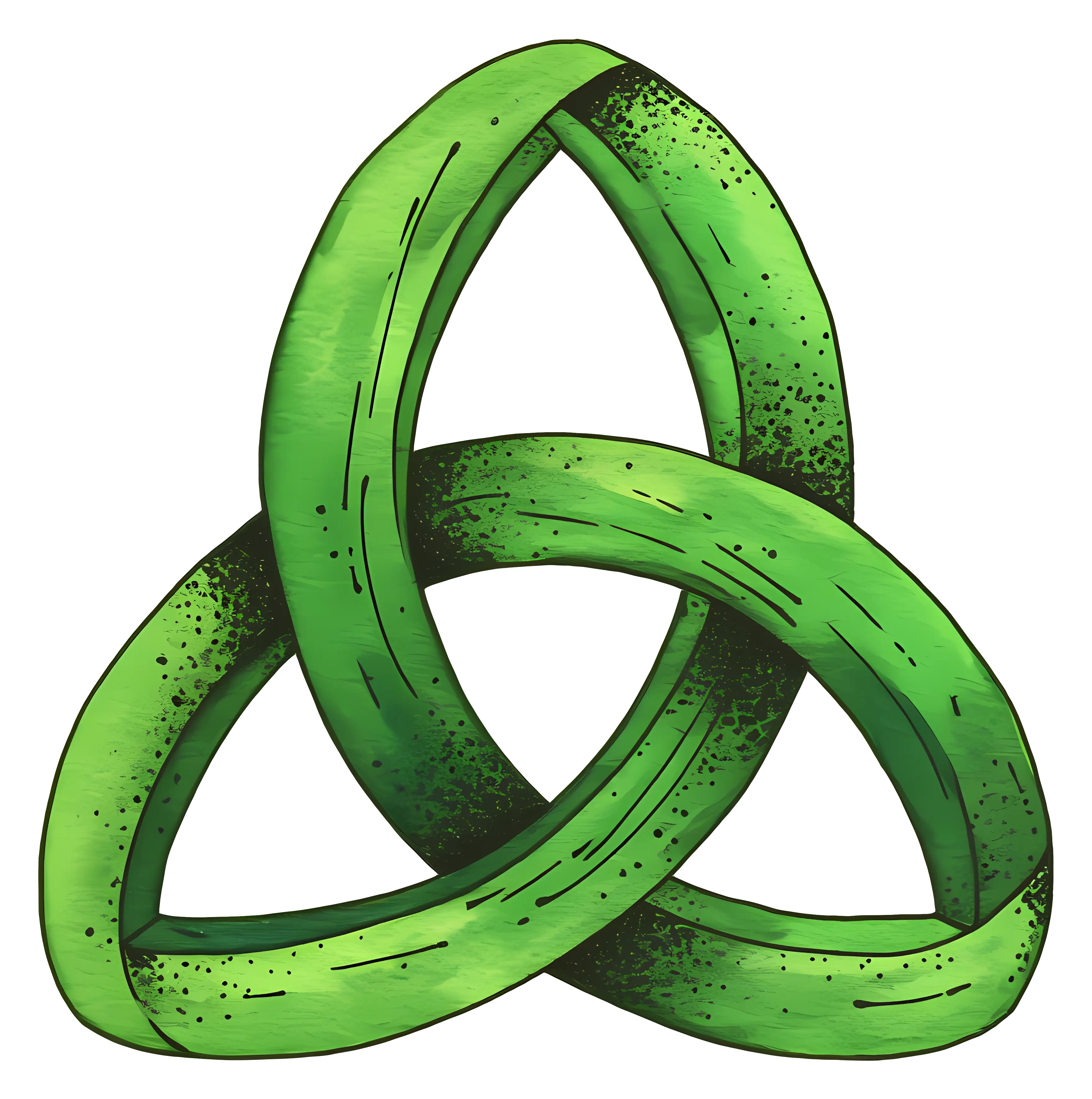 Green Celtic Knot Symbol