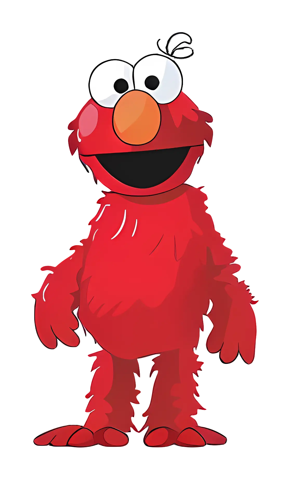 Red Furry Cartoon Character