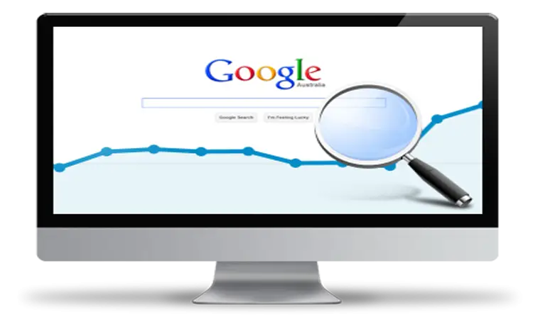 Computer Screen with Search Engine