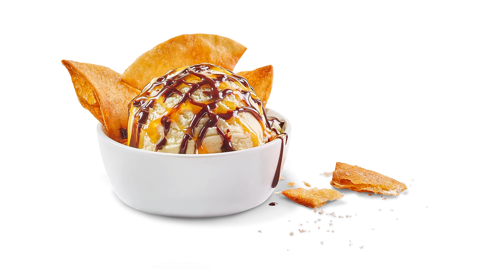 Delicious Ice Cream Dessert with Chocolate