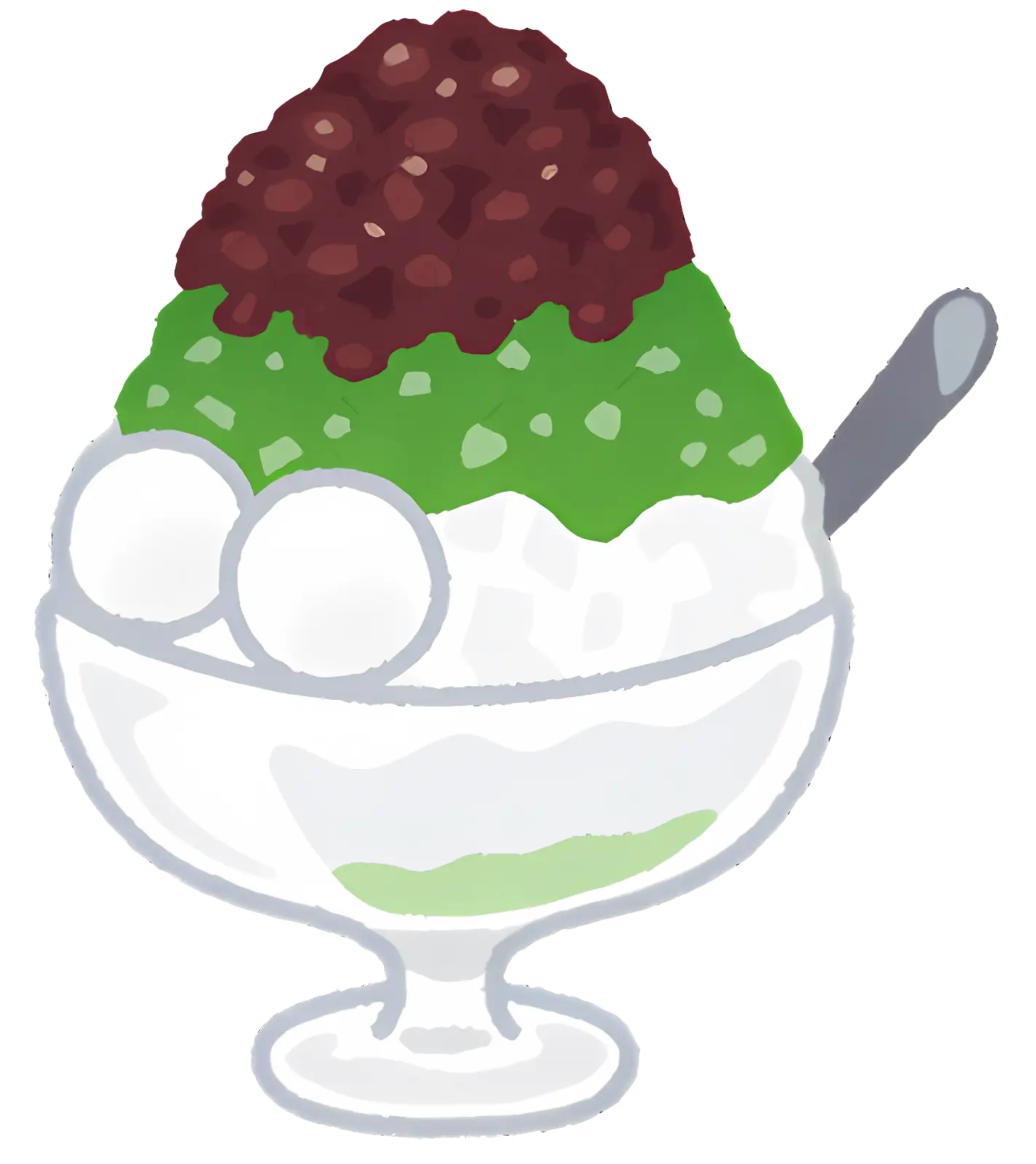 Delicious Shaved Ice Dessert Bowl
