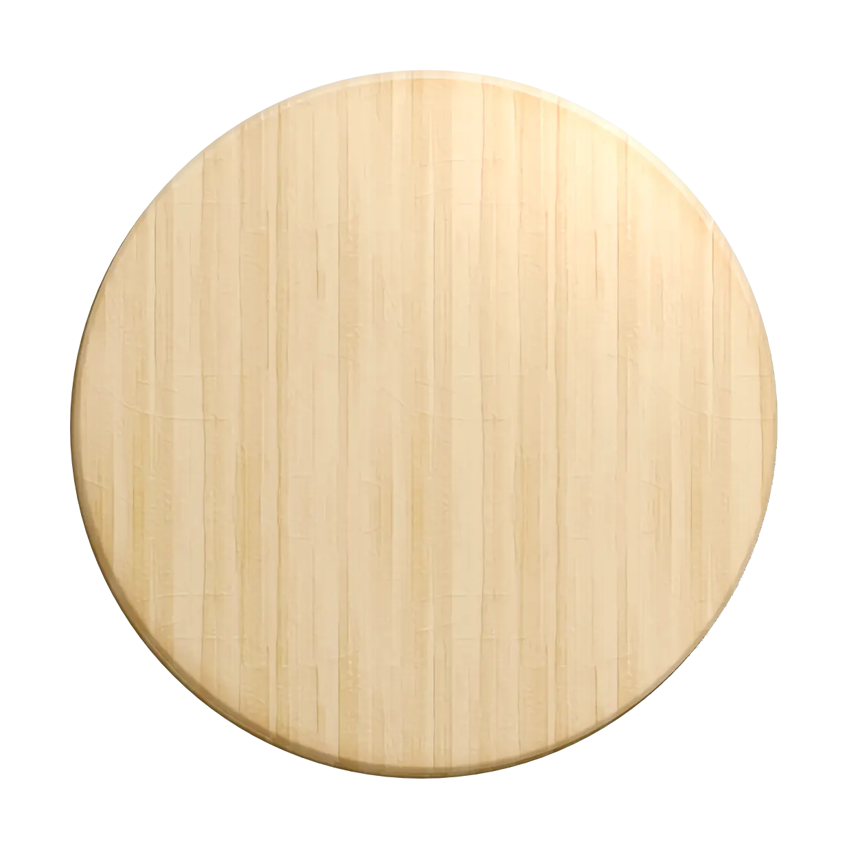 Round Wooden Board with Smooth Texture