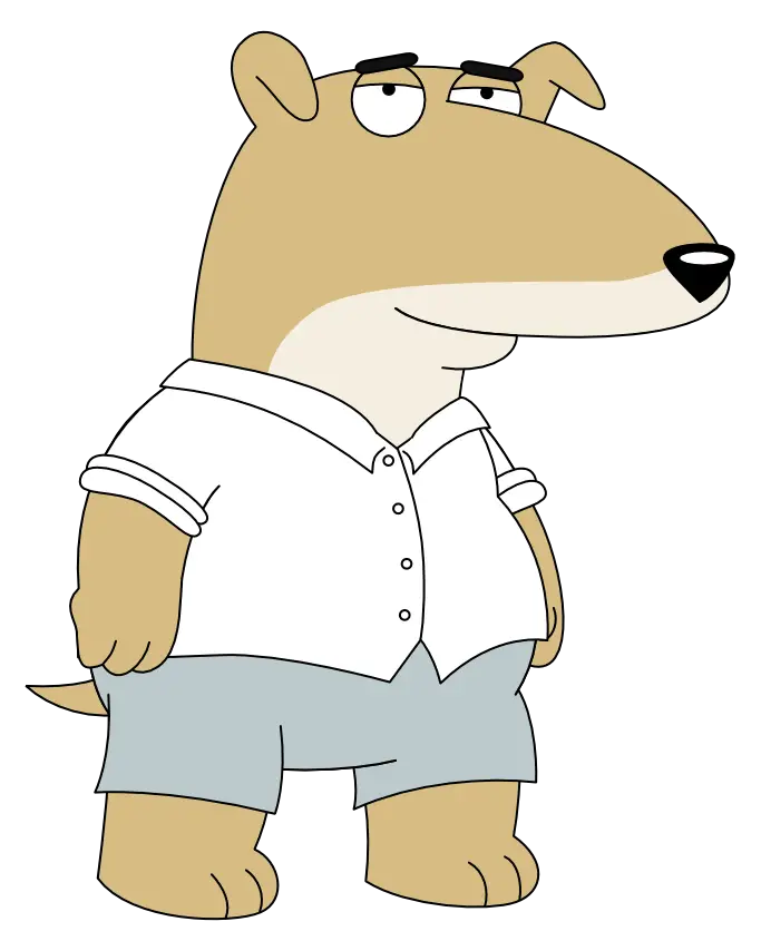 Cartoon Bear Character in Casual Clothing