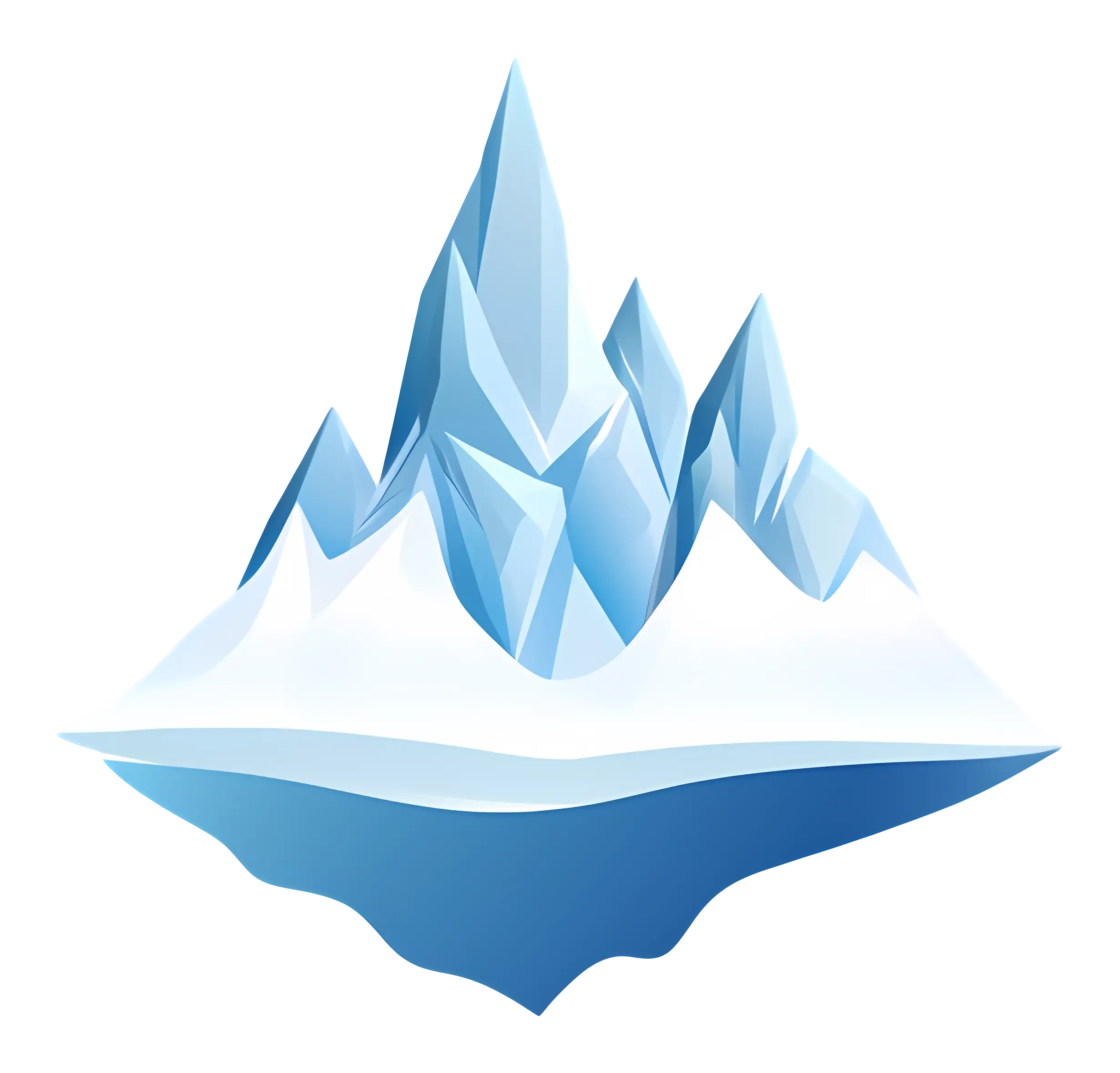 Geometric Blue Mountains