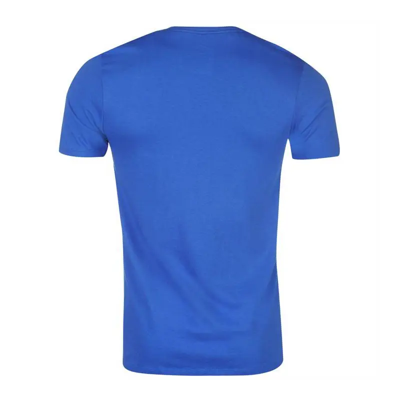 Plain Blue T-Shirt Back View