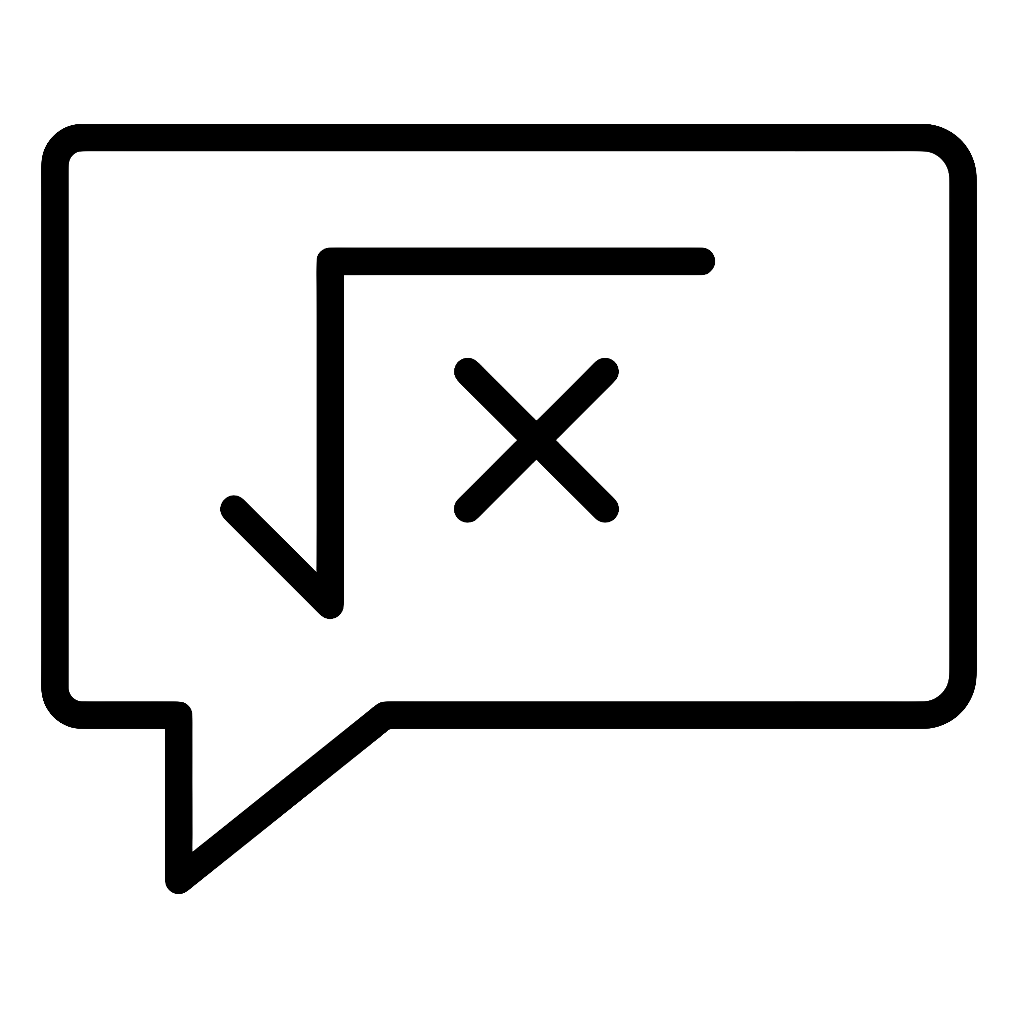 Square Root Symbol in Speech Bubble
