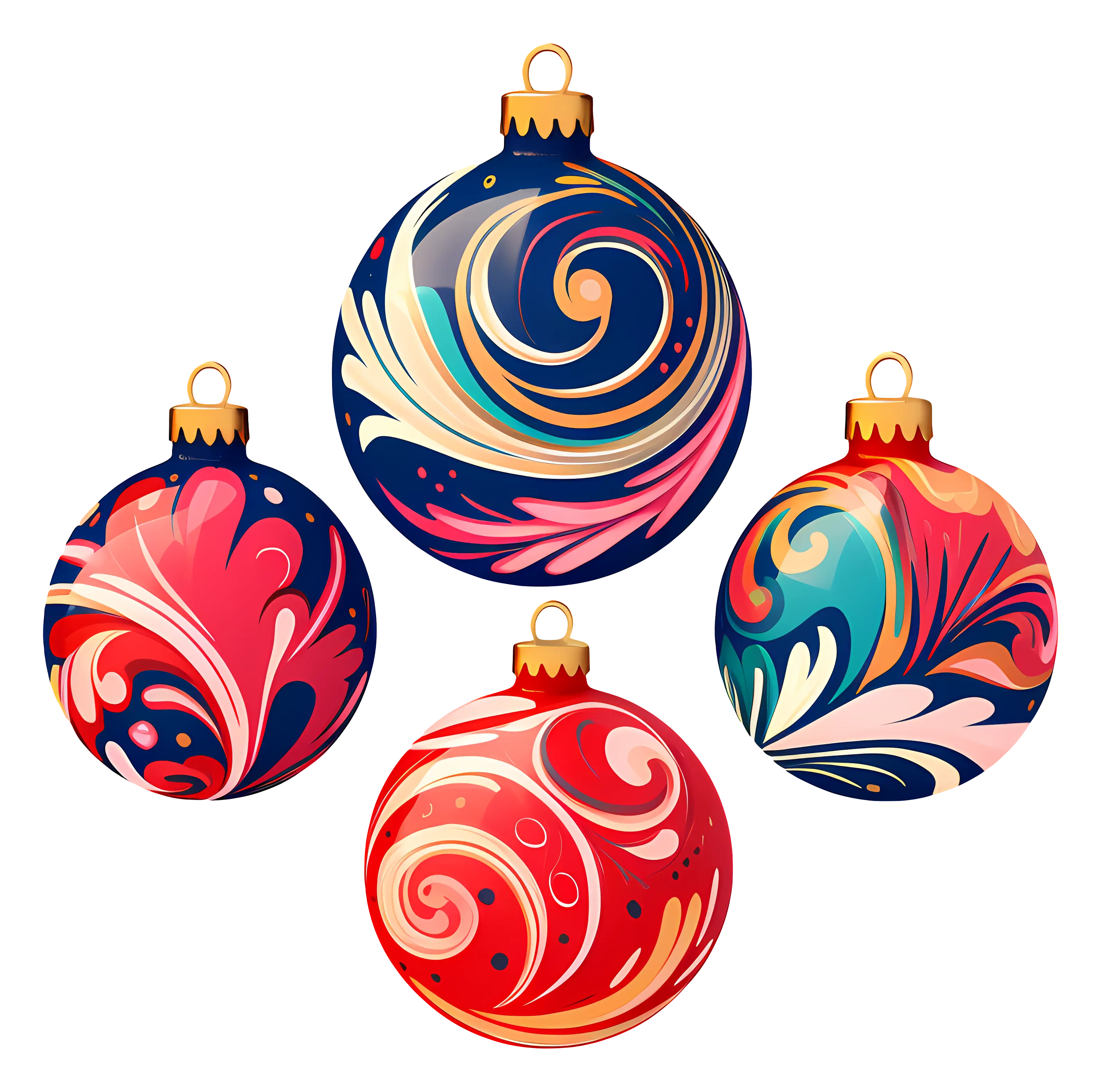 Colorful Christmas Ornaments for Holiday Decor