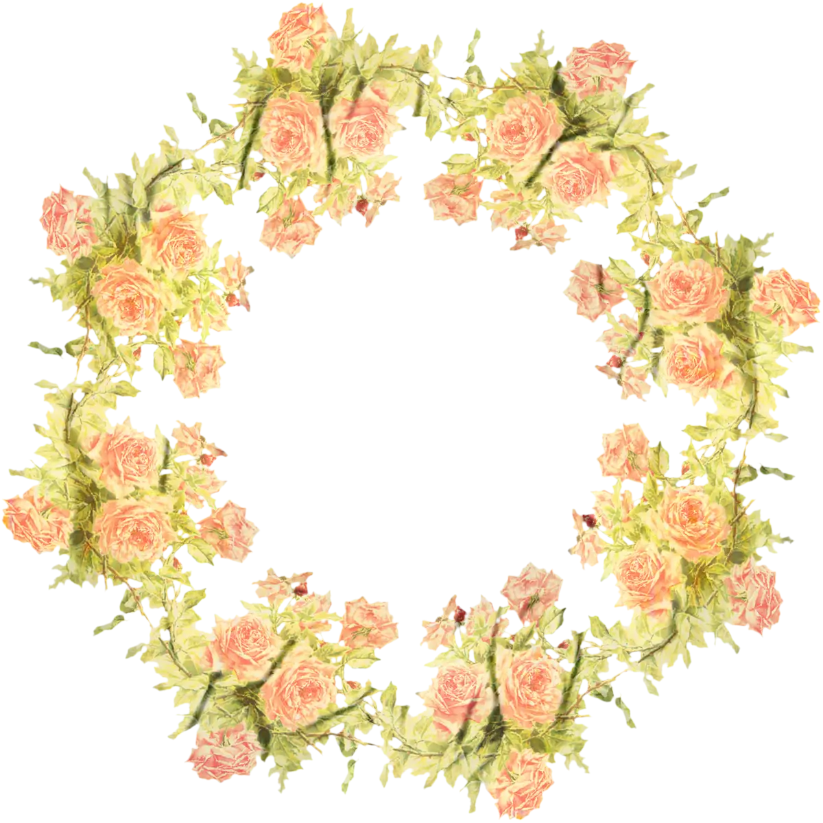 Floral Wreath with Roses
