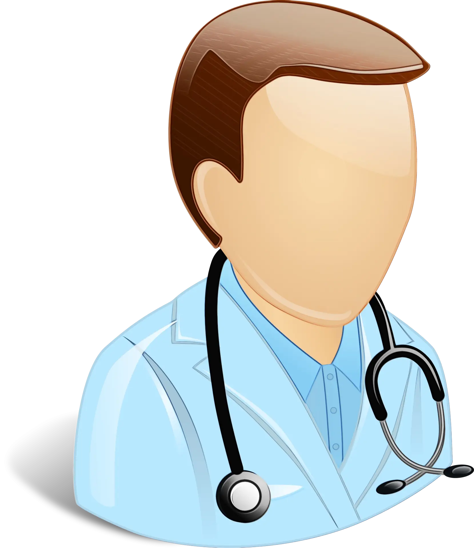 Doctor Cartoon Illustration with Stethoscope