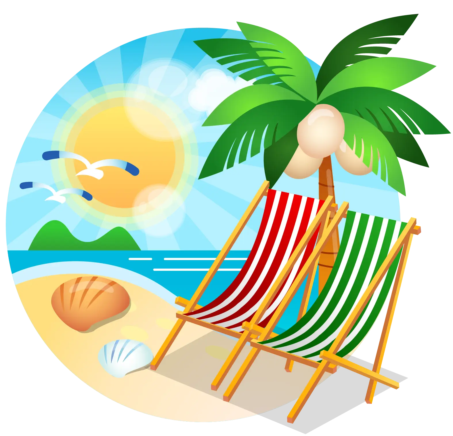 Sunny Beach Scene
