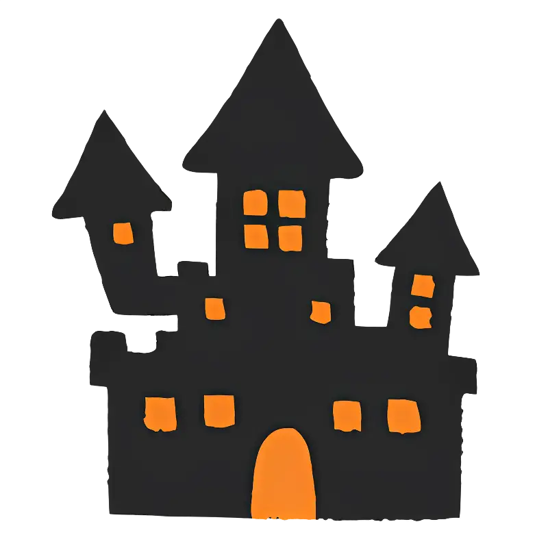 Spooky Black Castle