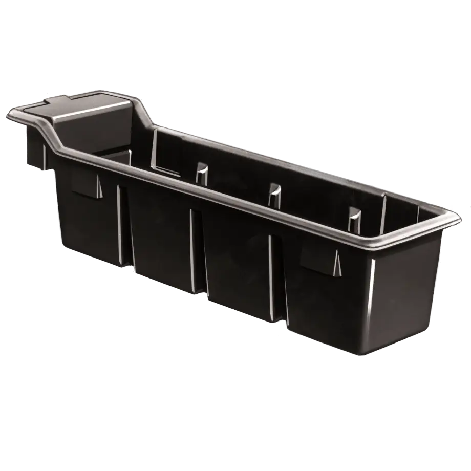 Black Plastic Storage Container