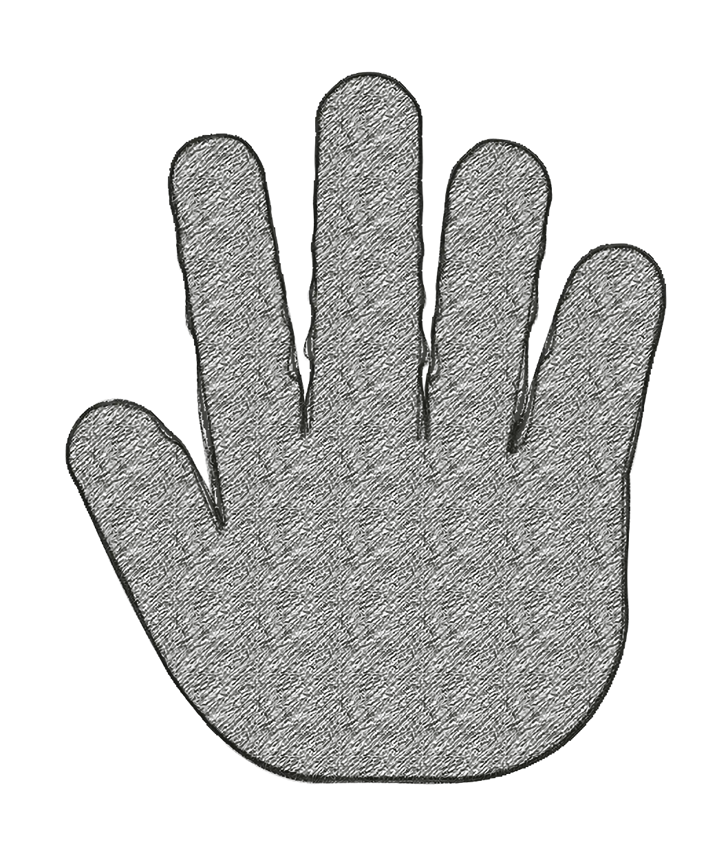 Hand Shape Texture Icon
