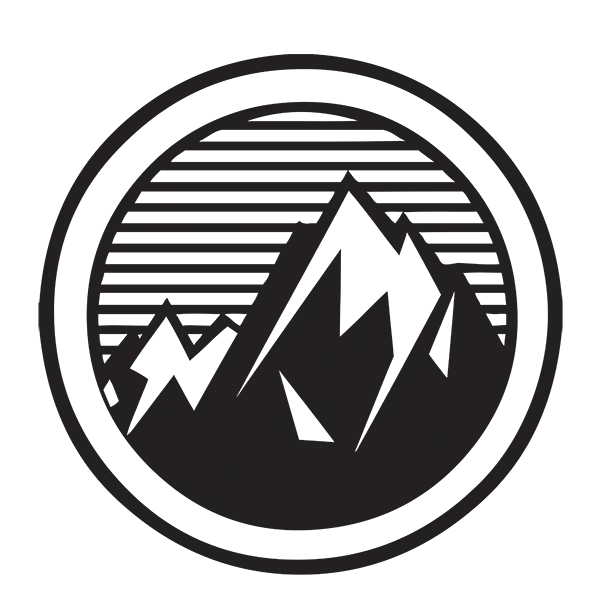 Black and White Mountain Logo