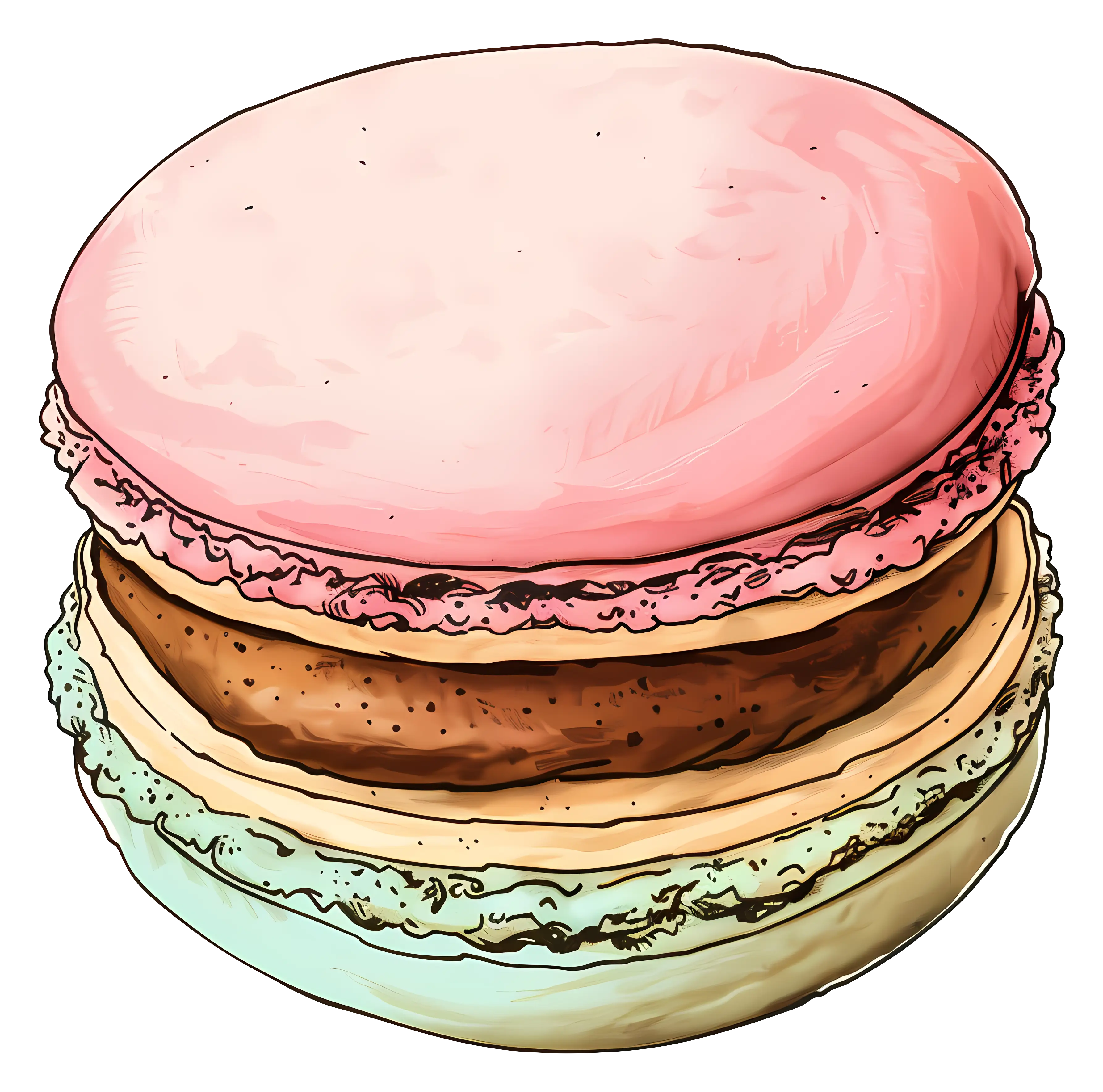 Colorful Macaron Stack for Dessert Inspiration