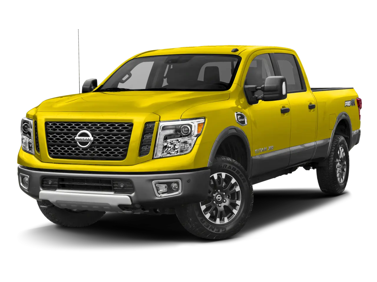 Bright Yellow Pickup Truck