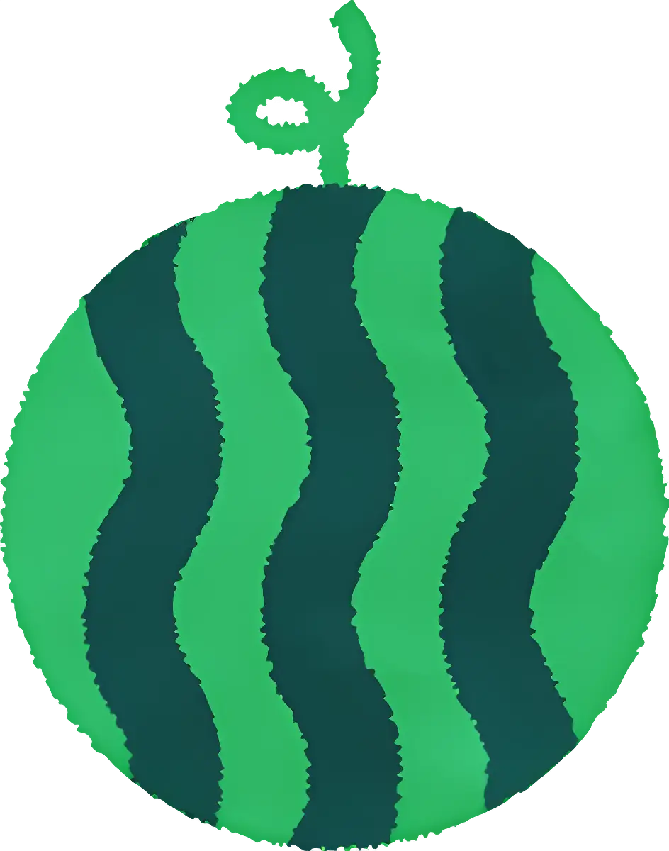 Green Watermelon Illustration