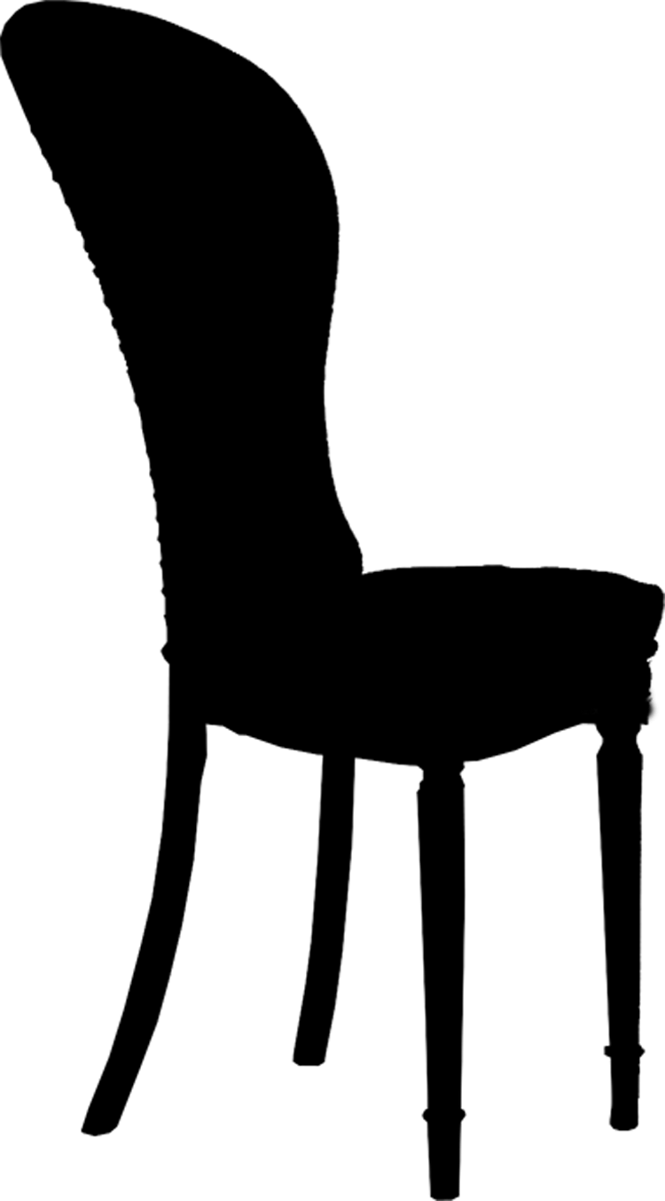 Black Chair Silhouette Design