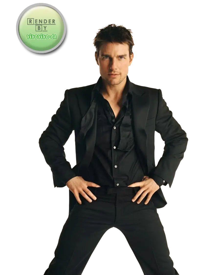 Man in Black Suit with Formal Pose