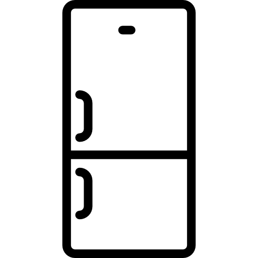 Refrigerator Icon for Kitchen Appliances