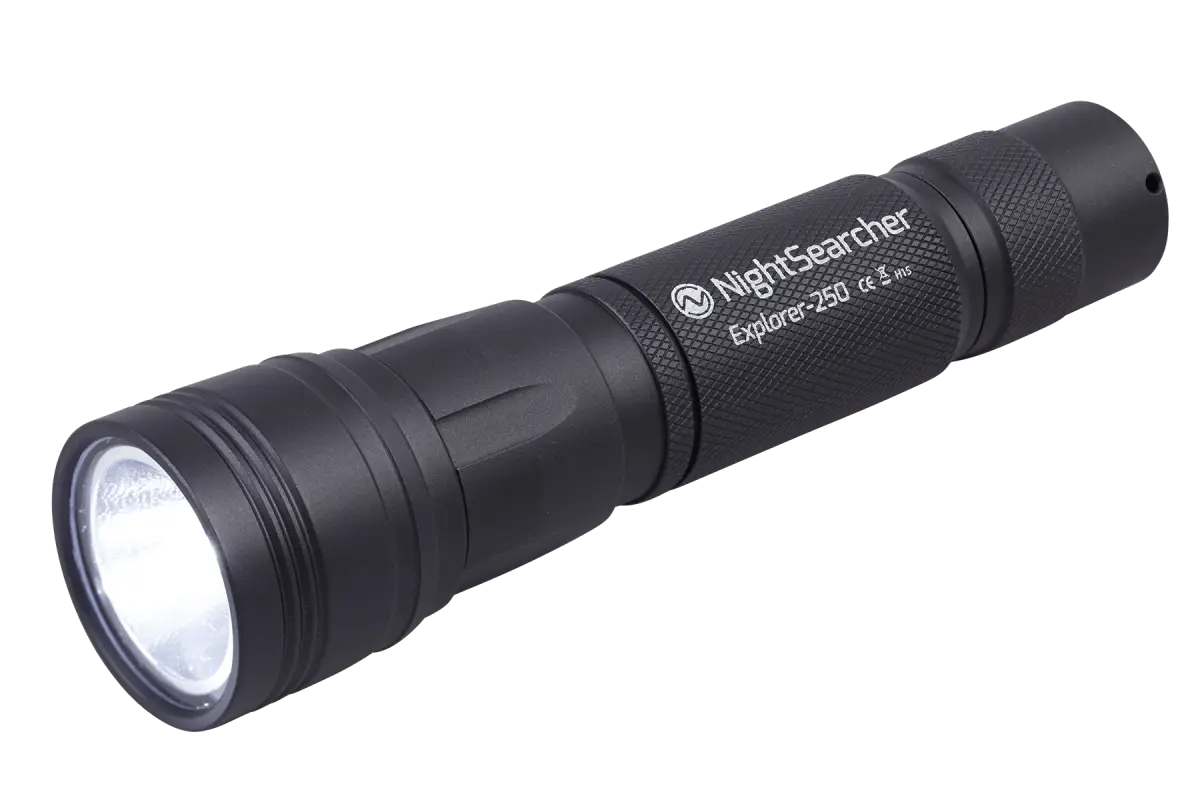 Black Flashlight for Outdoor Use