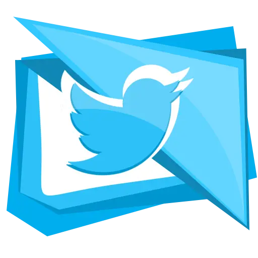 Blue Twitter Logo Illustration