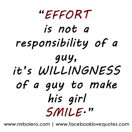 Inspirational Quote about Effort and Smiling