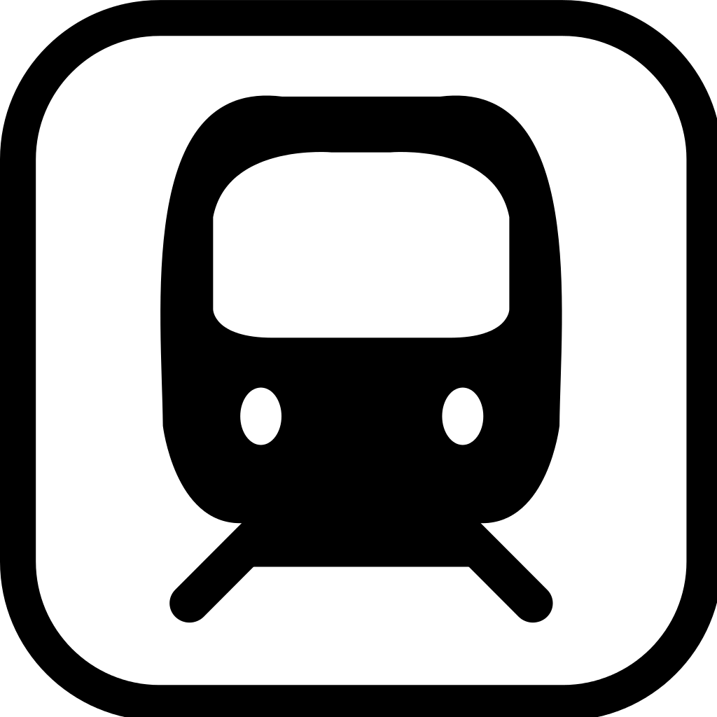 Train Icon for Transportation Concepts