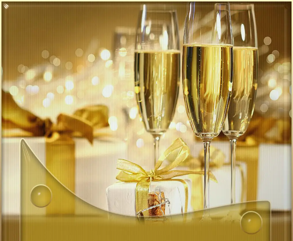 Champagne Glasses with Gift Boxes