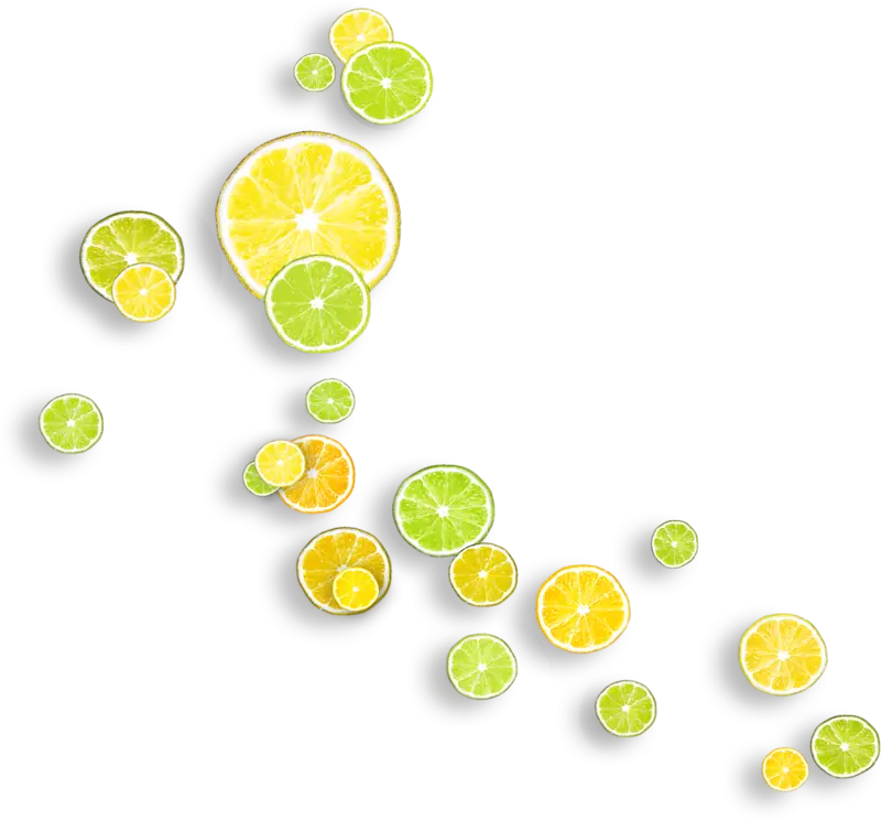 Artistic Display of Lemon and Lime Slices