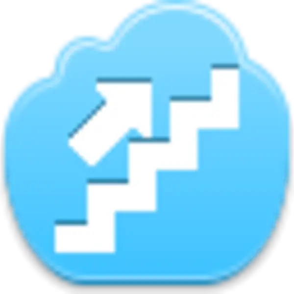 Upward Arrow in Cloud Symbol