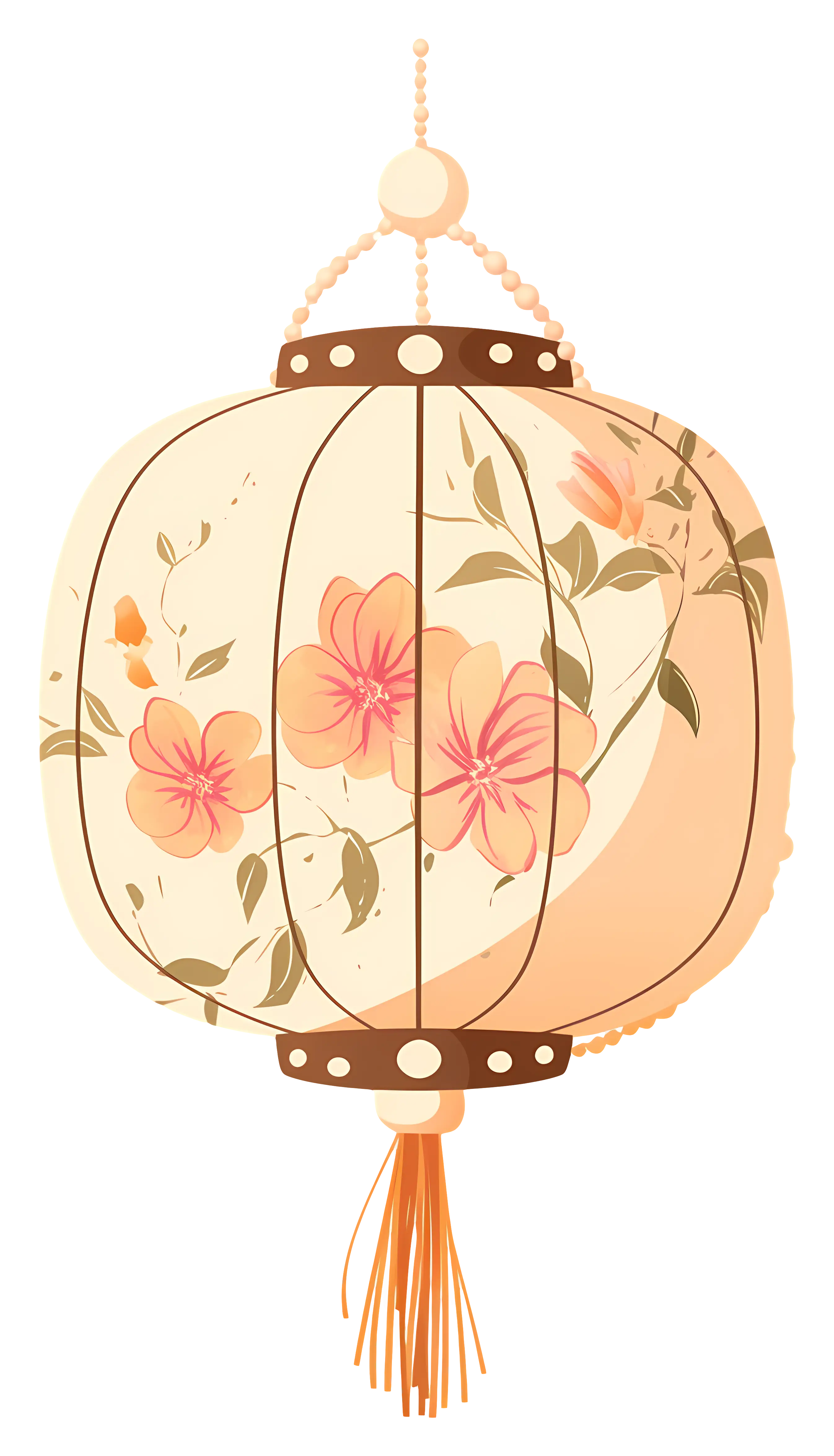 Decorative Lantern with Floral Motif