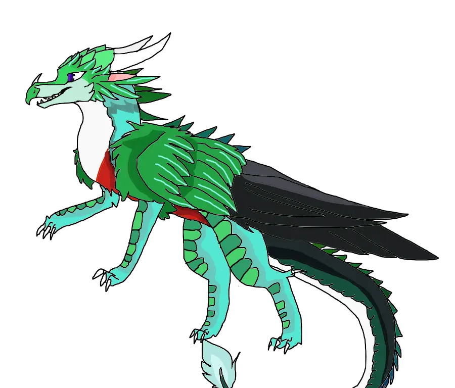Illustration of a Green Dragon