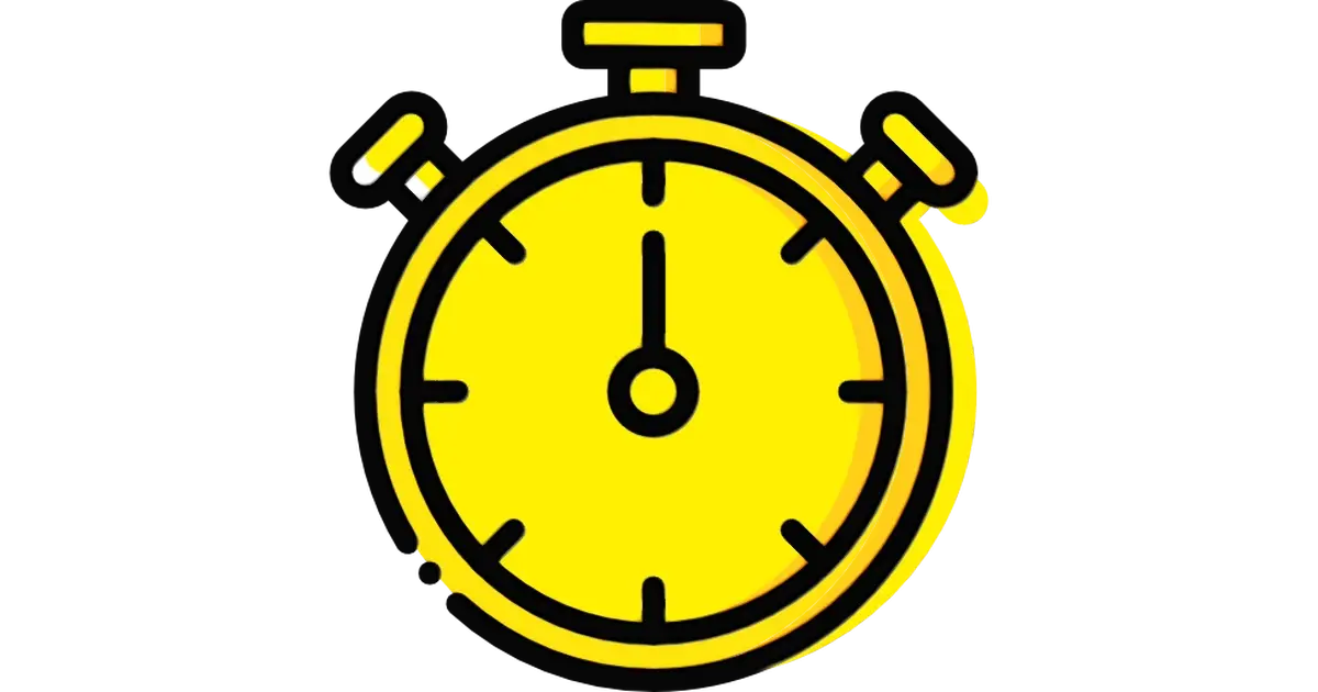 Yellow Stopwatch Icon
