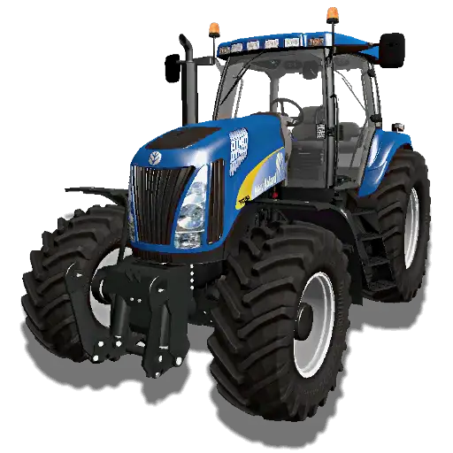 Modern Blue Tractor for Farming