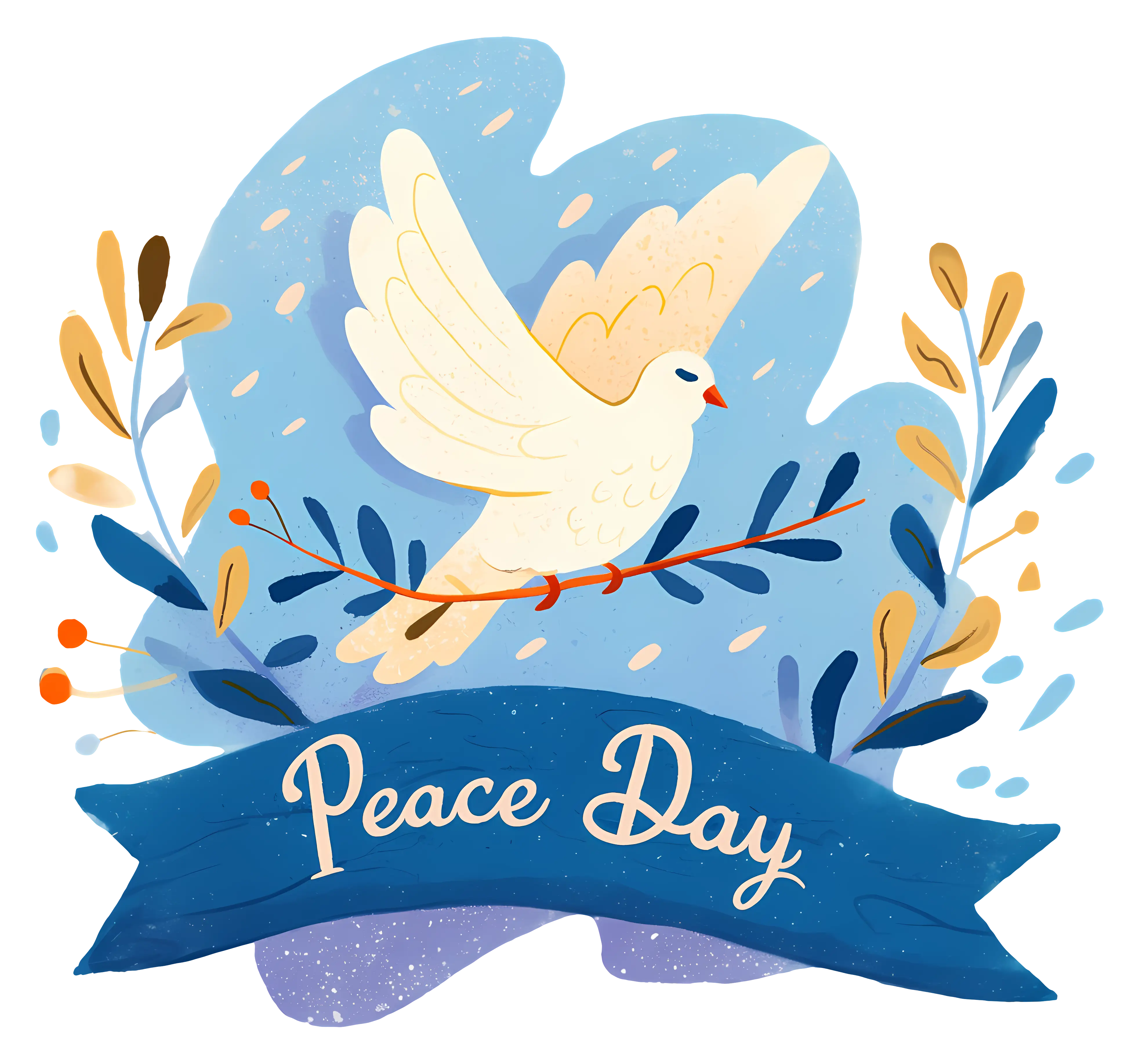 Peace Day Dove Illustration