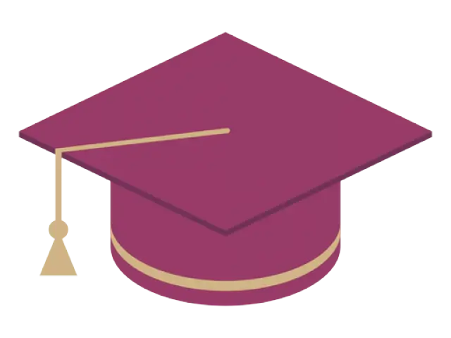 Purple Graduation Cap