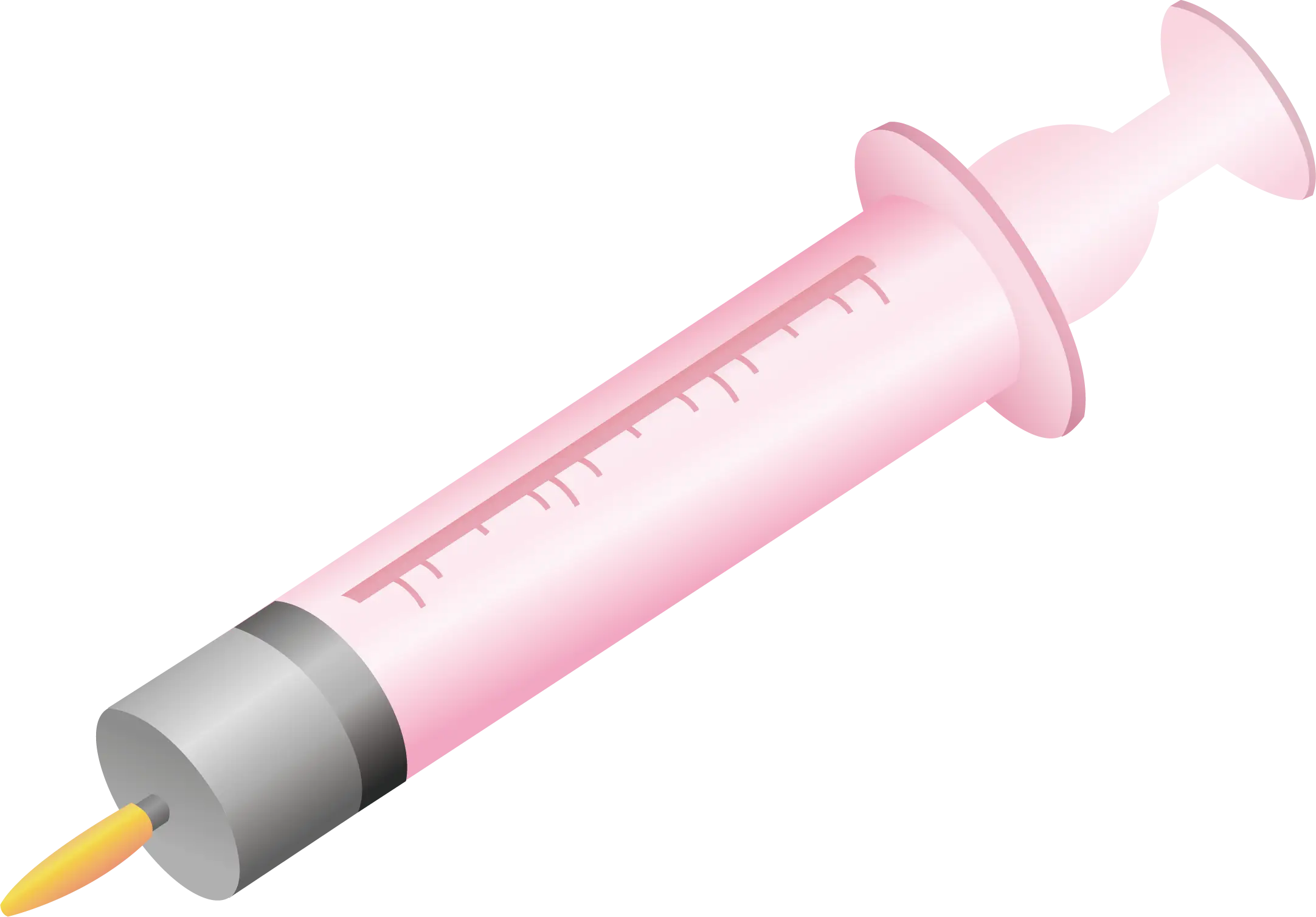 Pink Syringe for Medical Use