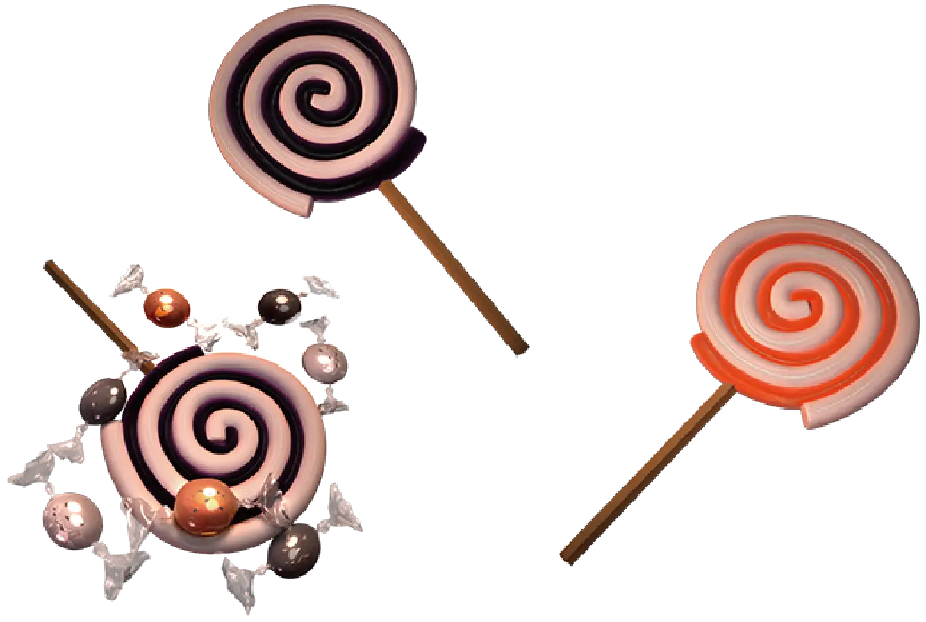 Colorful Swirl Lollipops