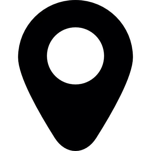 Black Location Pin Icon