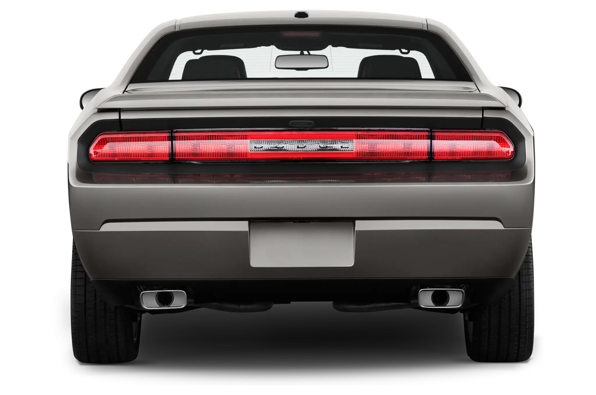 Gray Car Rear View
