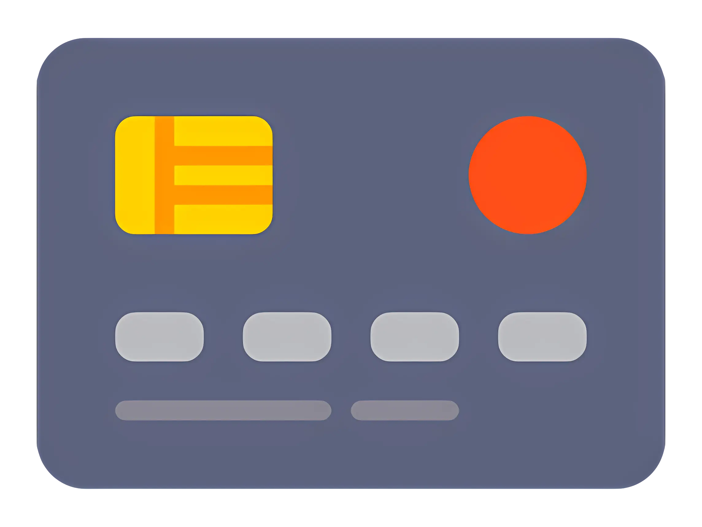 Minimalistic Credit Card Design Illustration