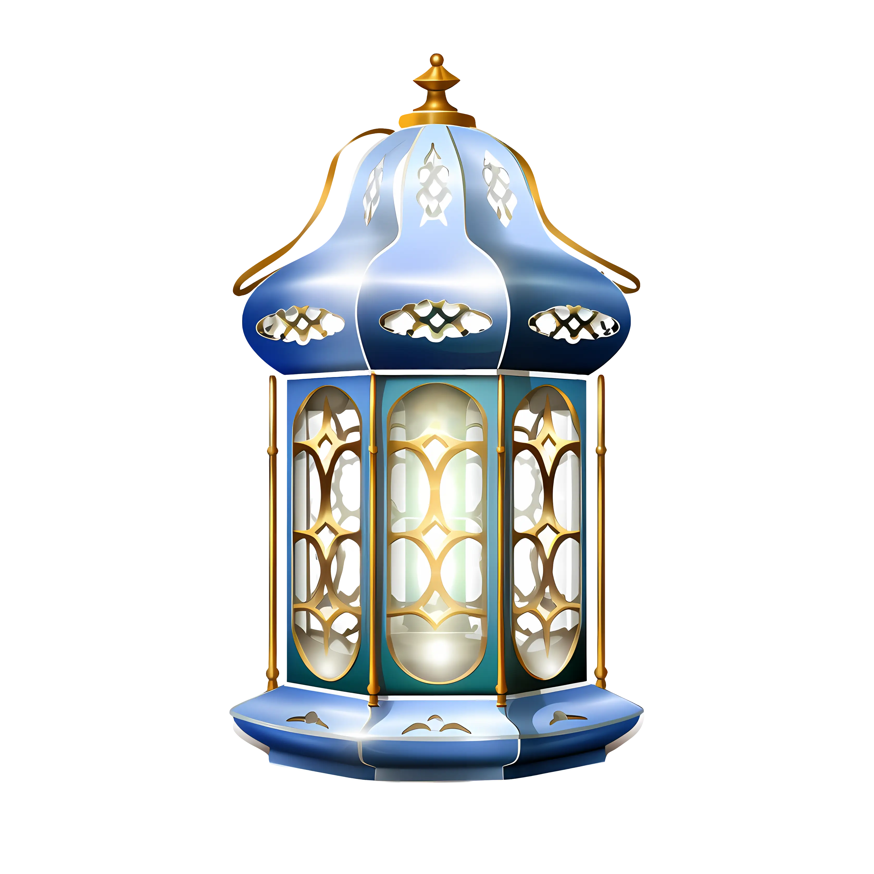 Ornate Blue Lantern