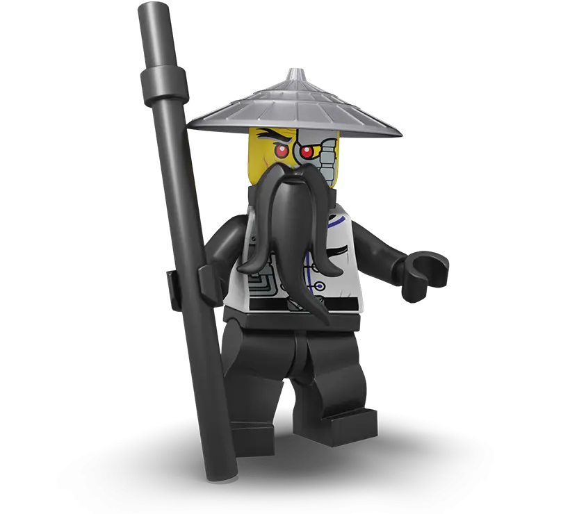 Lego Figure with Staff and Hat