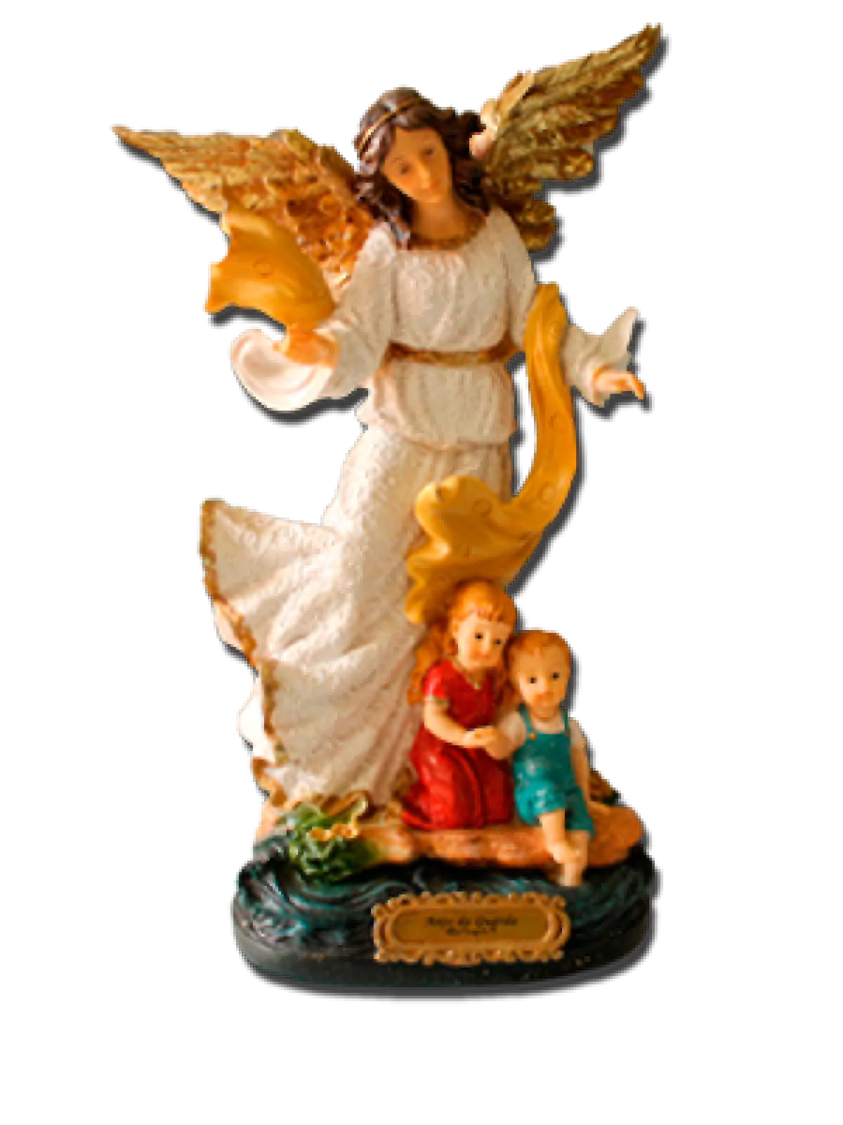 Guardian Angel Figurine with Children
