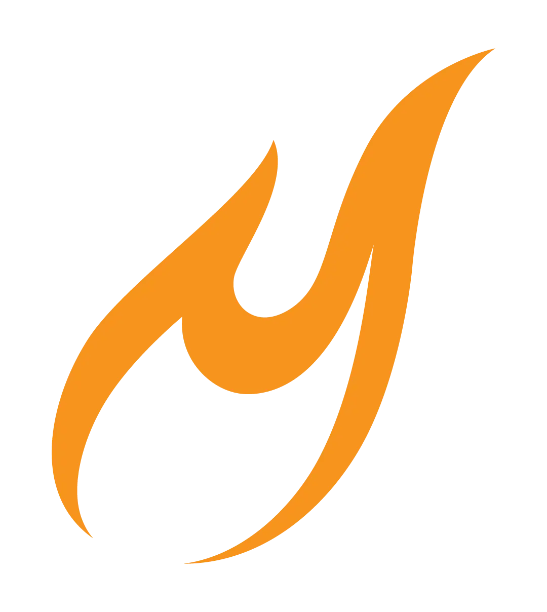 Orange Flame Symbol