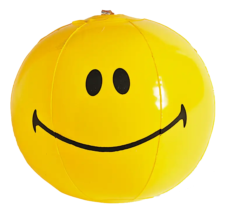 Yellow Smiley Face Ball for Play