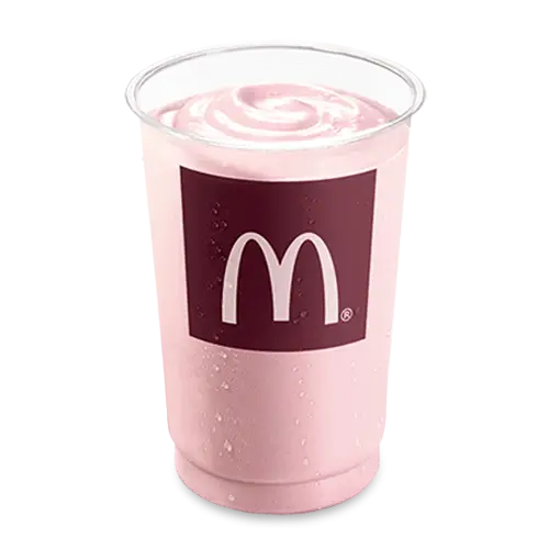 Strawberry Milkshake in Branded Plastic Cup